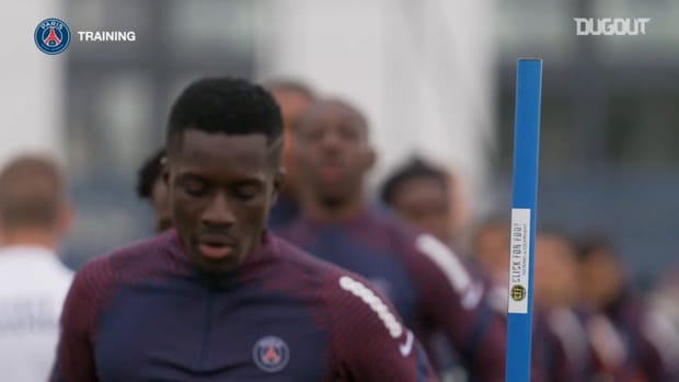 Paris Saint-Germain's last training session before Angers clash